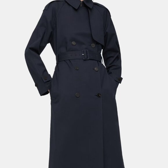 Theory Double-Breasted Trench Coat - Small - Picture 2 of 4